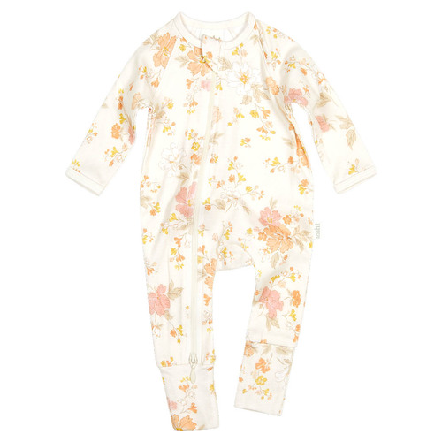 Toshi Onesie Long Sleeve Classic [Colour: Marnie Feather] [Size: 0-3 Months (000)]