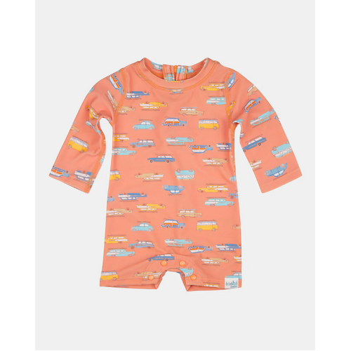 Toshi Baby Swim Onesie Long Sleeve Classic [Colour: Surfs Up] [Size: 3-6 Months (00)]