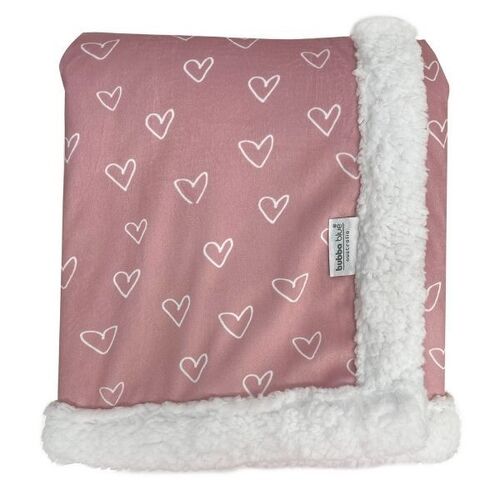 Bubba Blue Reversible Cuddle Blanket Berry/Rose