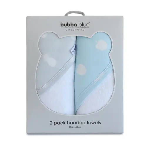 Bubba Blue Nordic Sorbet 2pk Hooded Towel Apple/Pineapple 15945