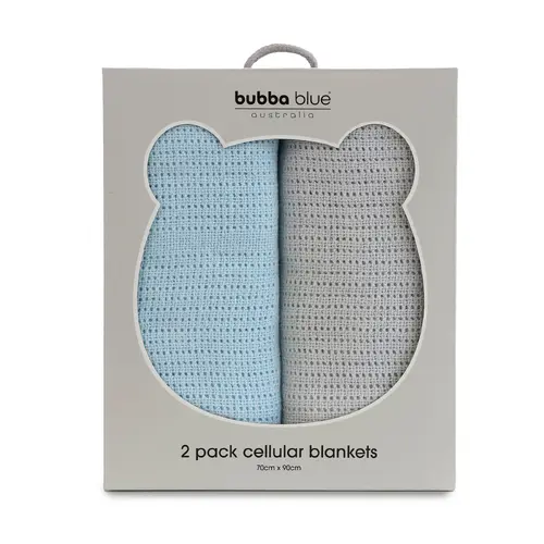 Bubba Blue Nordic Sorbet 2pk Cellular Blankets Apple/Pineapple 16003