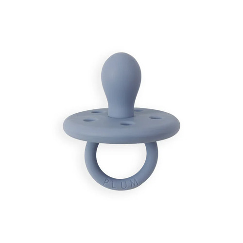 Plum Silicone Soother Steel Blue (6-36M)