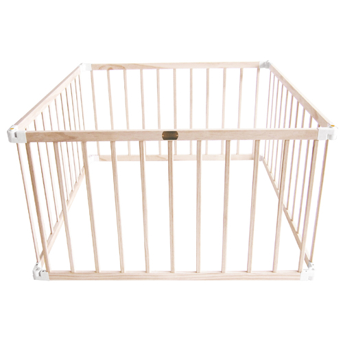 Tikk Tokk Little Boss Wooden Playpen - Square, Natural