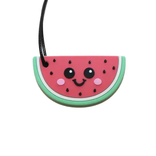 Jellystone Designs Silicone Watermelon Chew Pendant - Rainbow WPB