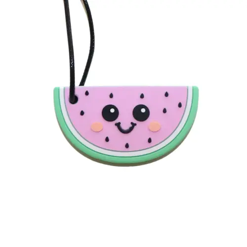 Jellystone Designs Silicone Watermelon Chew Pendant - Pastel WPP