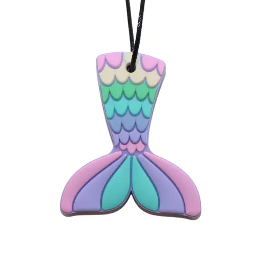 Jellystone Designs Silicone Mermaid Tail Chew Pendant MPP