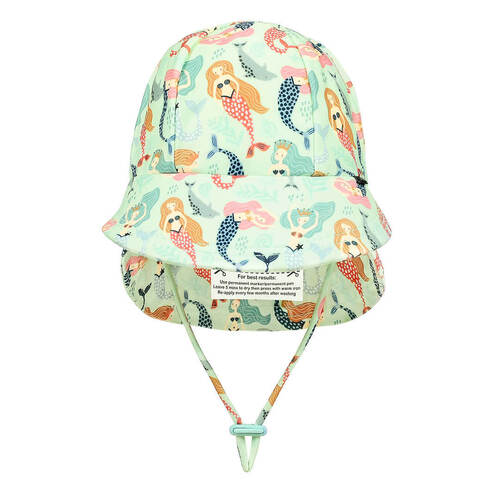 Bedhead Hat Kids Swim Legionnaire Beach Hat [Colour: Mermaids] [Size: 6-12mths 47cm S] **