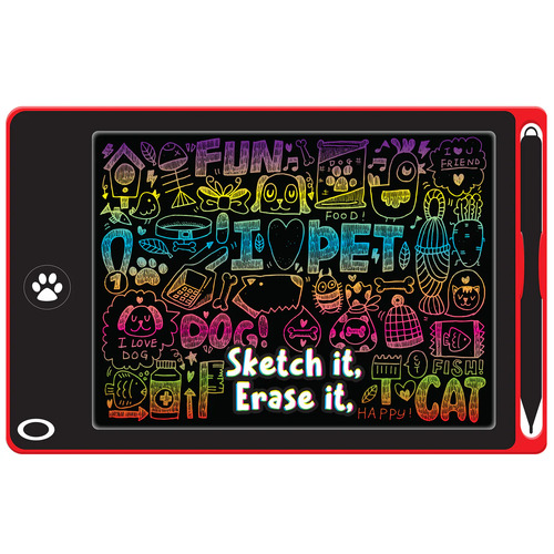 Magic Sensory 8.5" Interactive LCD Writing Tablet - Red Pet BMS016689