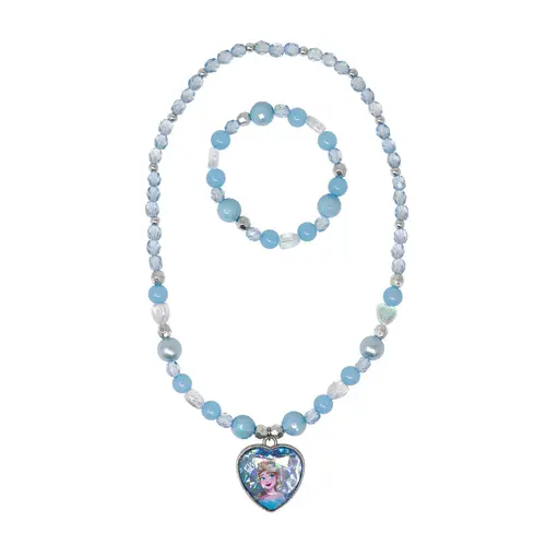 Pink Poppy Disney Frozen Elsa Necklace & Bracelet Set