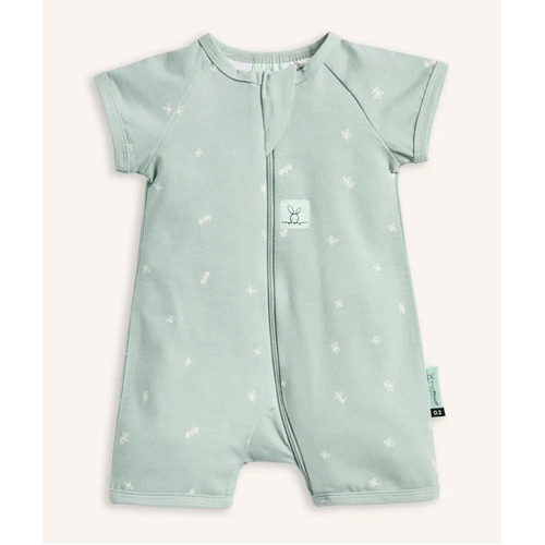 ergoPouch Short Sleeved Layer 0.2 TOG Sage [Size: 6-12 Months (0)]