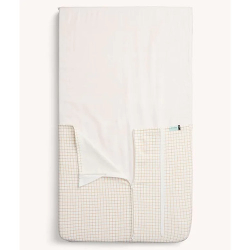 ergoPouch Baby Bassinet/Cradle Tuck Sheet - Caramel Grid