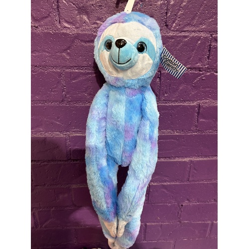 Hanging Sloth Soft Toy Assorted [Colour: Blue/Purple Noah]