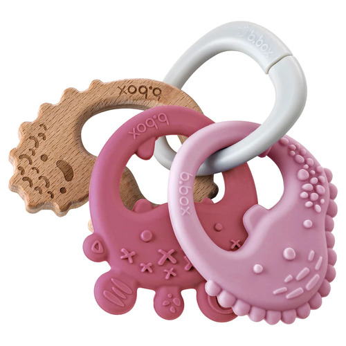 b.box Trio Teethers [Colour: Blush]