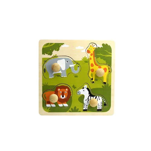 Kaper Kidz Large Peg Puzzle - Safari Animal PM220D