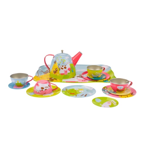 Kaper Kidz Farm Tin Tea Set 15pcs CH41107