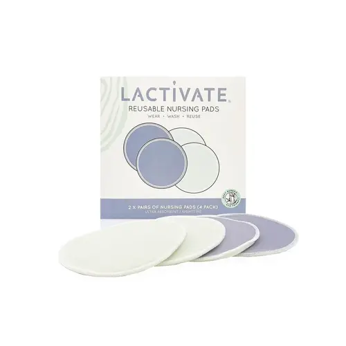 Lactivate Reusable Night Nursing Pads 4pk 