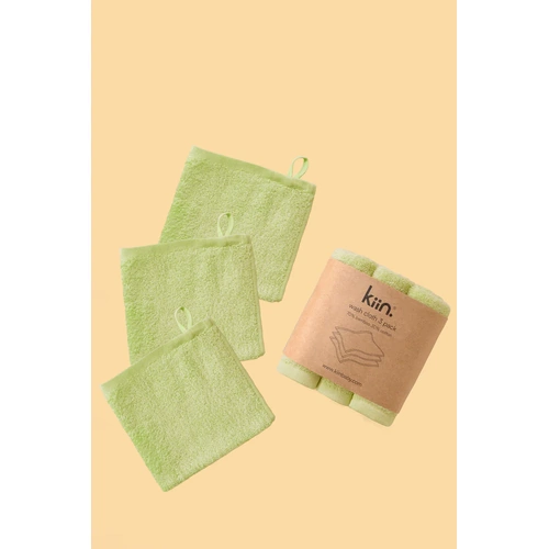 Kiin Baby Wash Cloth 3pk Apple