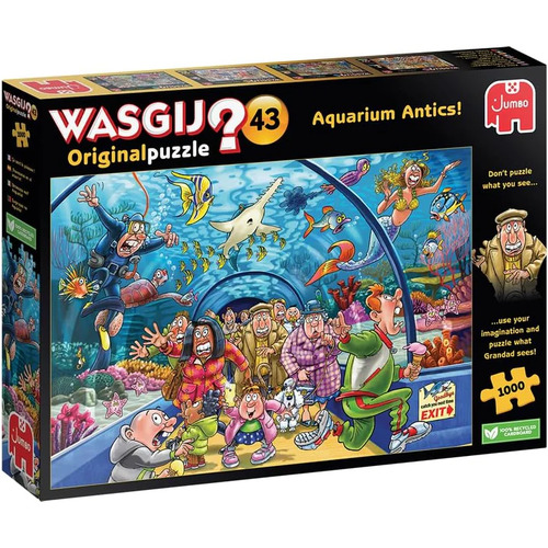 WASGIJ? Original 43 1000pc Puzzle Aquarium Antics! HOL77634