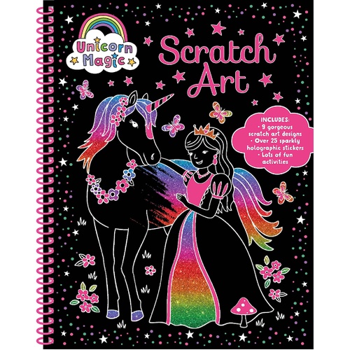 Lake Press Scratch Art Unicorn Magic Book 0511