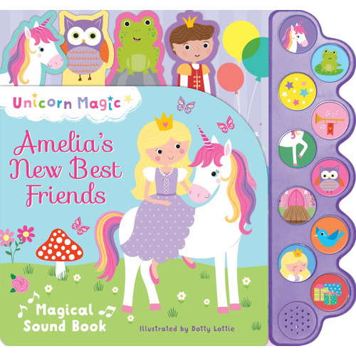 Lake Press Unicorn Magic Amelia's New Best Friends Magical Sound Book 2478