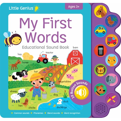 Lake Press 10 Button Sound Book - Little Genius My First Words