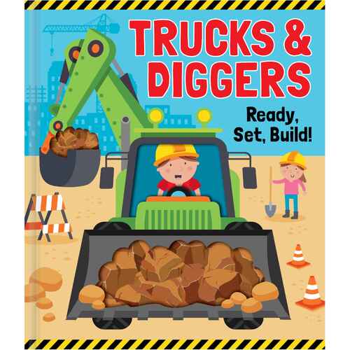 Lake Press Trucks & Diggers - Peek Through Picture Book 6697