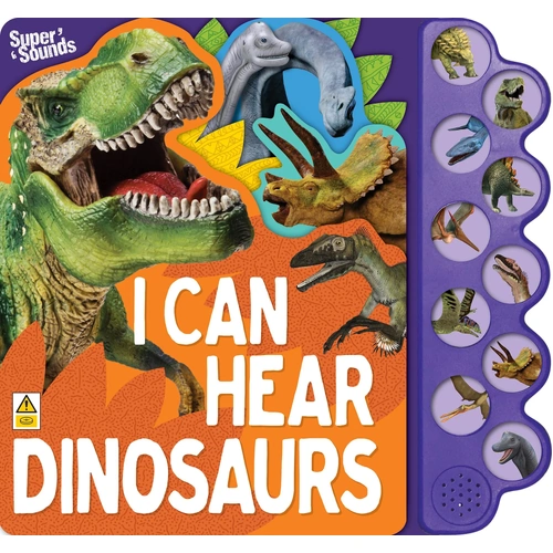 Lake Press 10 Button Sound Book - I Can Hear Dinosaurs V2