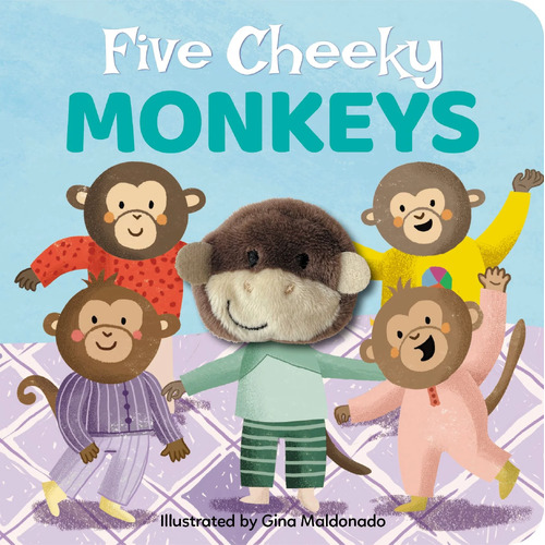 Lake Press Finger Puppet Book - Five Cheeky Monkeys 0595