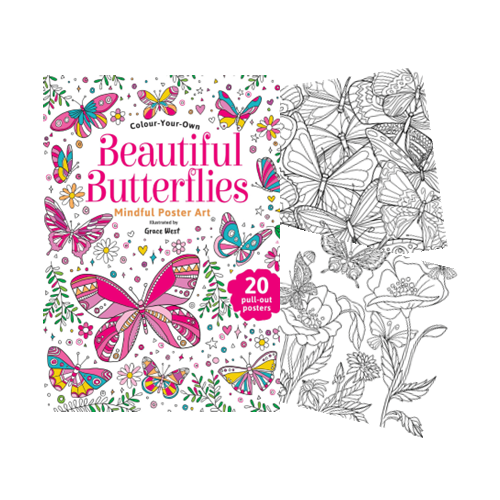 Lake Press Mindful Poster Art - Beautiful Butterflies