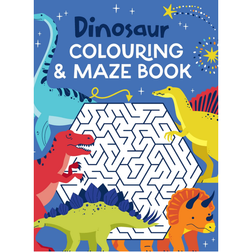 Lake Press Dinosaur Colouring & Maze Book 5675