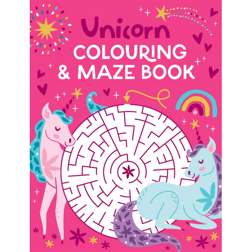 Lake Press Unicorn Colouring & Maze Book 5705