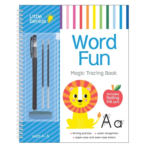 Little Genius Vol. 2 - Fading Ink Magic Tracing Book - Word Fun 37426