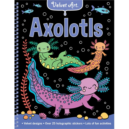 Lake Press Axolotls Velvet Art Book 8430