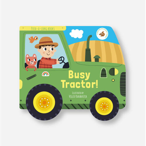 Really Decent Books Push-A-Long Busy Tractor Book 403797