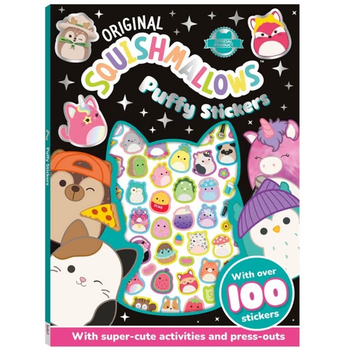 Squishmallows Puffy Stickers Book