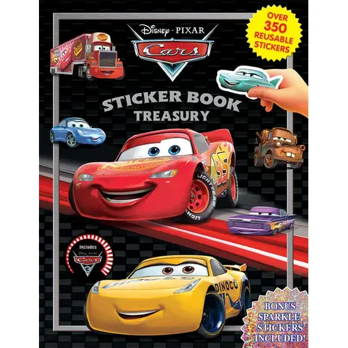 Sticker Book Treasury Disney Cars 350+ Stickers