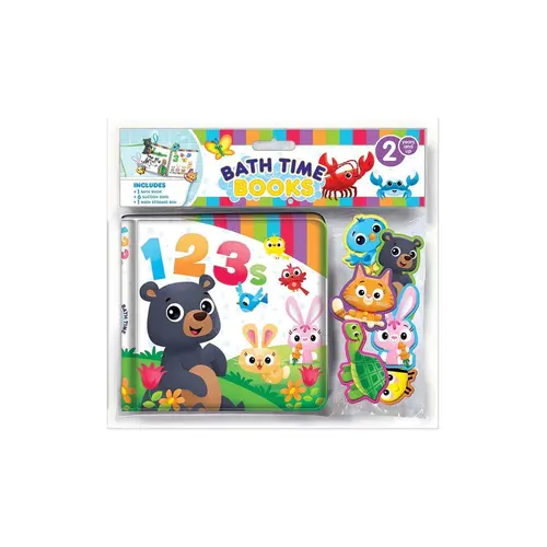 Counting 1 2 3 Bath Book + 6 Suction Cups + Storage Bag