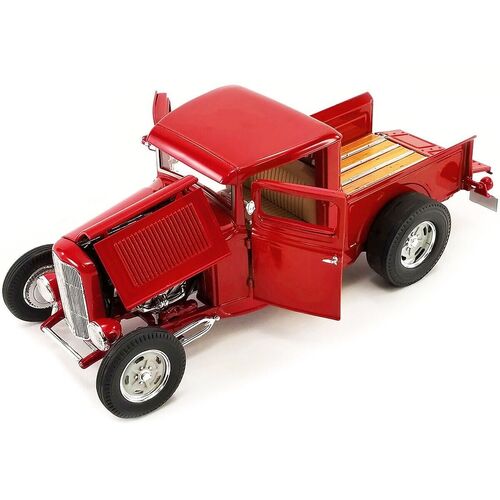 ACME 1932 Ford Hot Rod Pickup RED 1:18 Scale Diecast Car A1804100