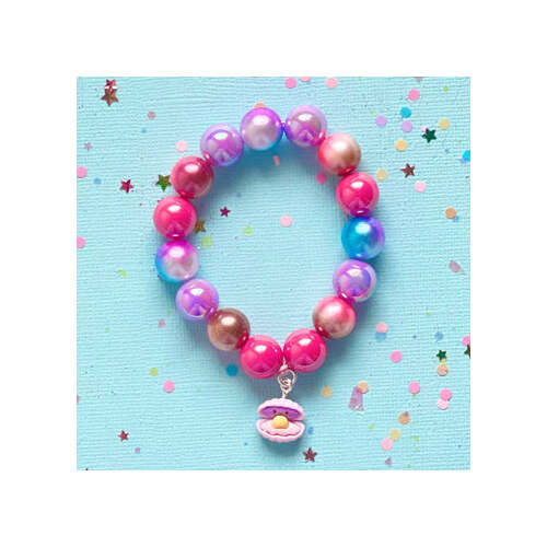 Sweet As Sugar Beaded Bracelet - Mini Clam Shell B02