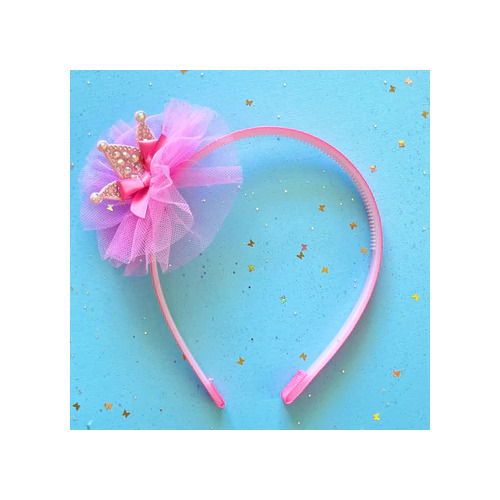 Sweet As Sugar Head Band Princess Crown Pink D03