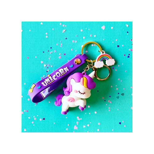 Sweet As Sugar Key Chain Purple Unicorn L01