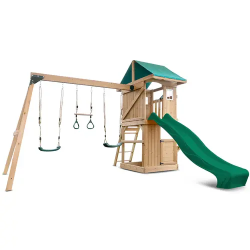 Lifespan Kids Montrose Play Centre Set with Slide - Green