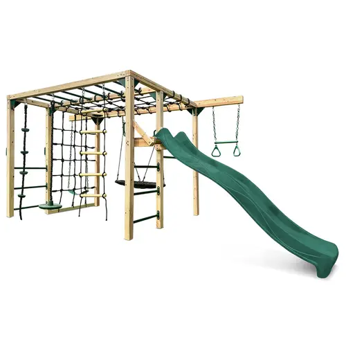 Lifespan Kids Orangutan Climbing Cube Jungle Gym All-In-One Play Centre with Slide - Green