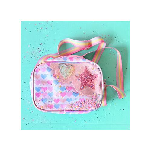 Sweet As Sugar Glitter Shoulder Bag - Pink M05