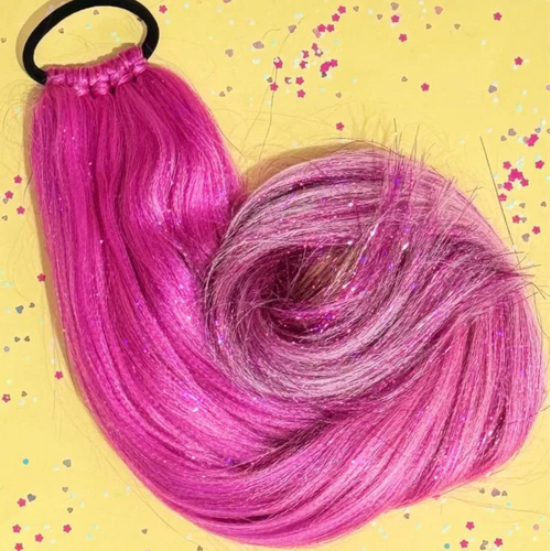 Sweet As Sugar Tie-In Ponytail Bubble Gum R07