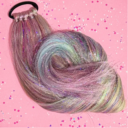 Sweet As Sugar Tie-In Ponytail Rainbow R09