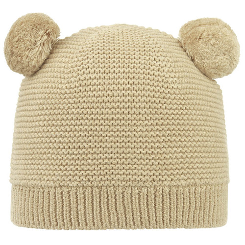 Toshi Organic Beanie Snowy [Colour: Driftwood] [Size : XS NB to 8mths (43cm)]